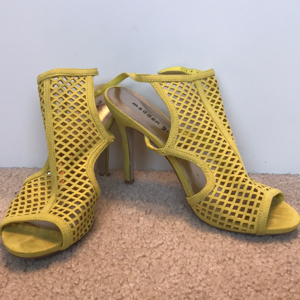 Madden girl yellow heels